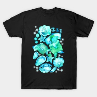 Fin-tastical Dreams on an Ocean Bed T-Shirt